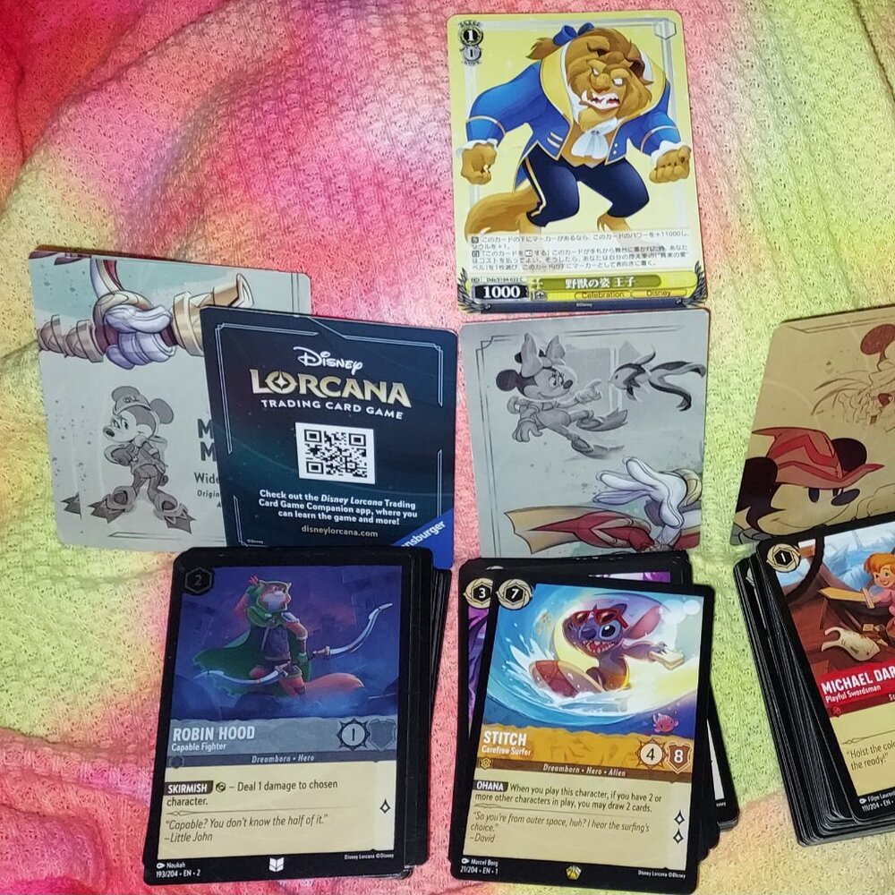 Disney Lorcana trading card game 168 cards